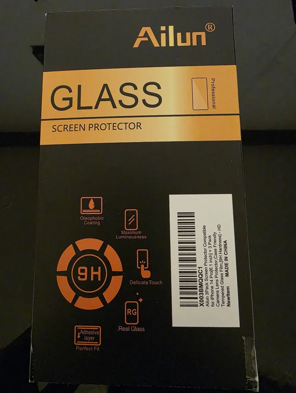 💓 3/$15 3 Pack Of Tempered Glass Screen Protectors For iPhone 14 Pro